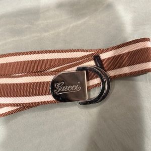 Mens Gucci cloth belt